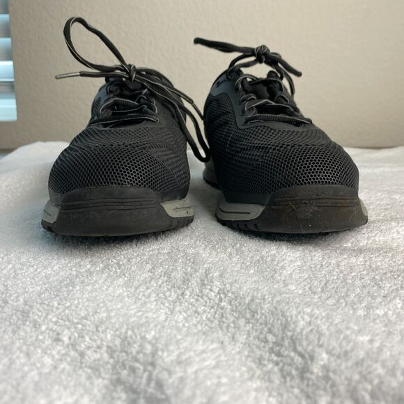 BRAHMA Steel Toe Safety Work Shoes Mens 7 Black Low Top Shoes Workwear - Picture 3 of 12